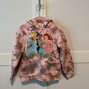EUC Disney Princess Pink Zip-Up Hoodie (Sz 5)